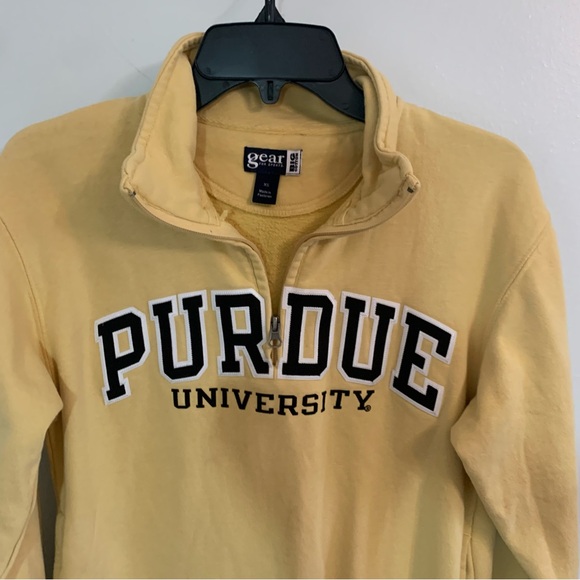 Purdue Hoodie Gold Sz XS Unisex Gear for Sports Collegiate - Picture 1 of 7